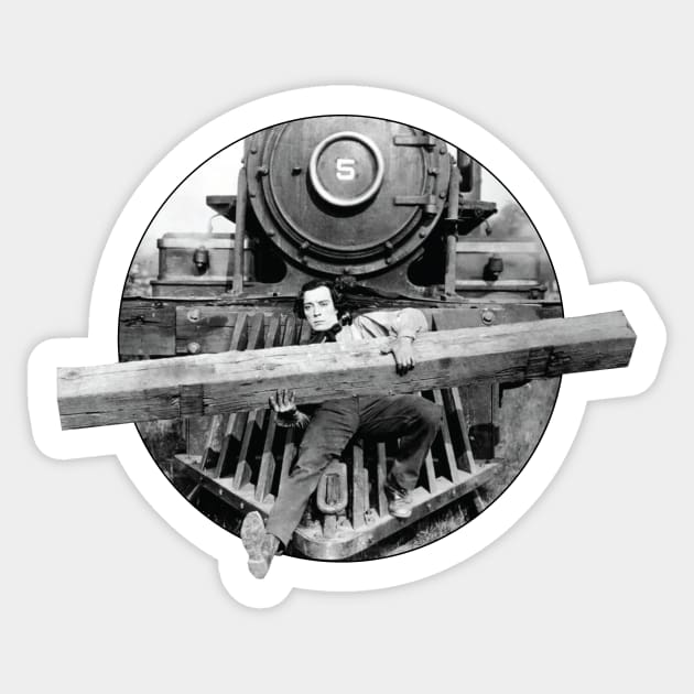 Buster Keaton 1 Sticker by BonzoTee